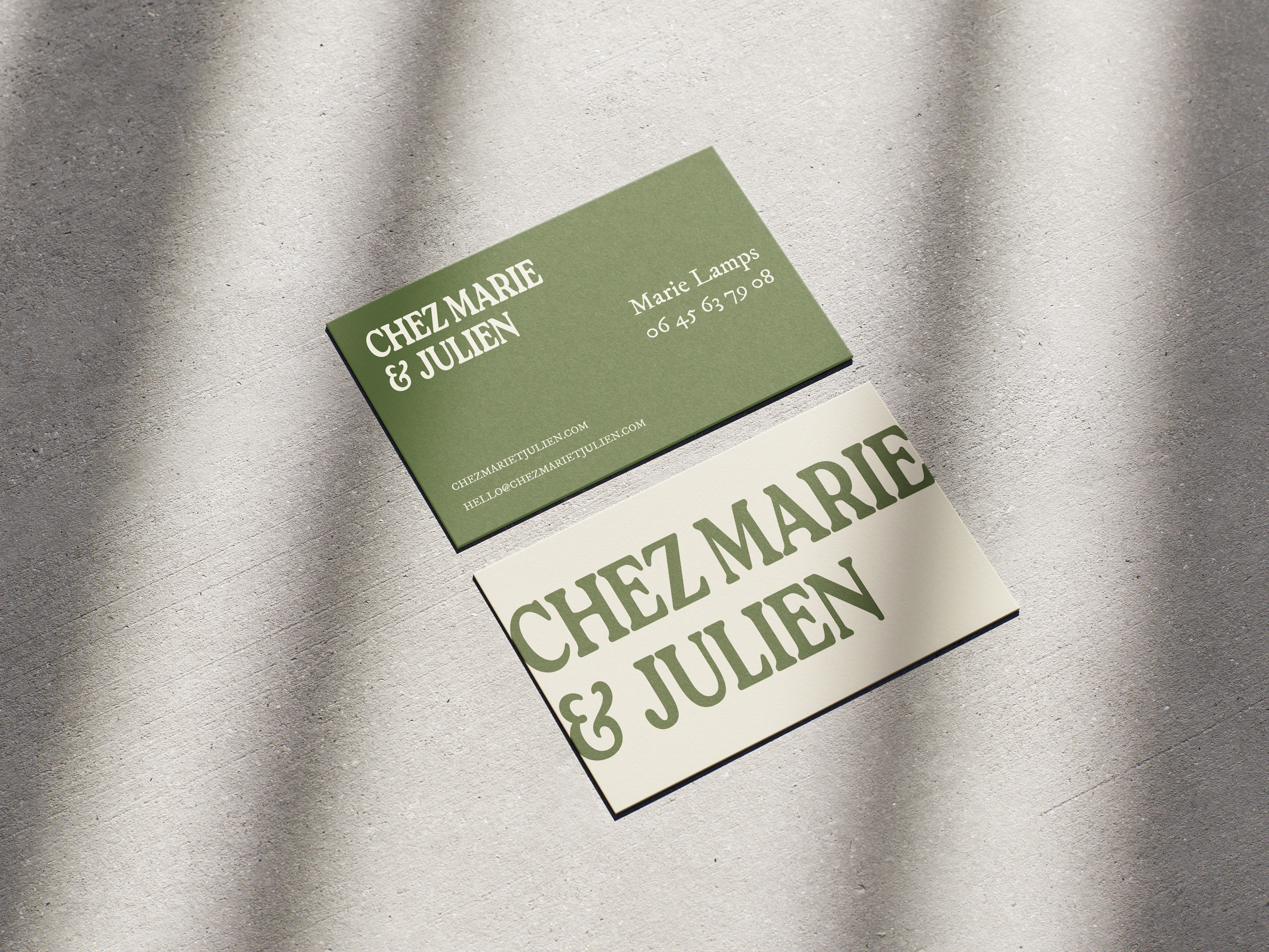 Projet de direction artistique et web design CM&J par Tristan Aldebert