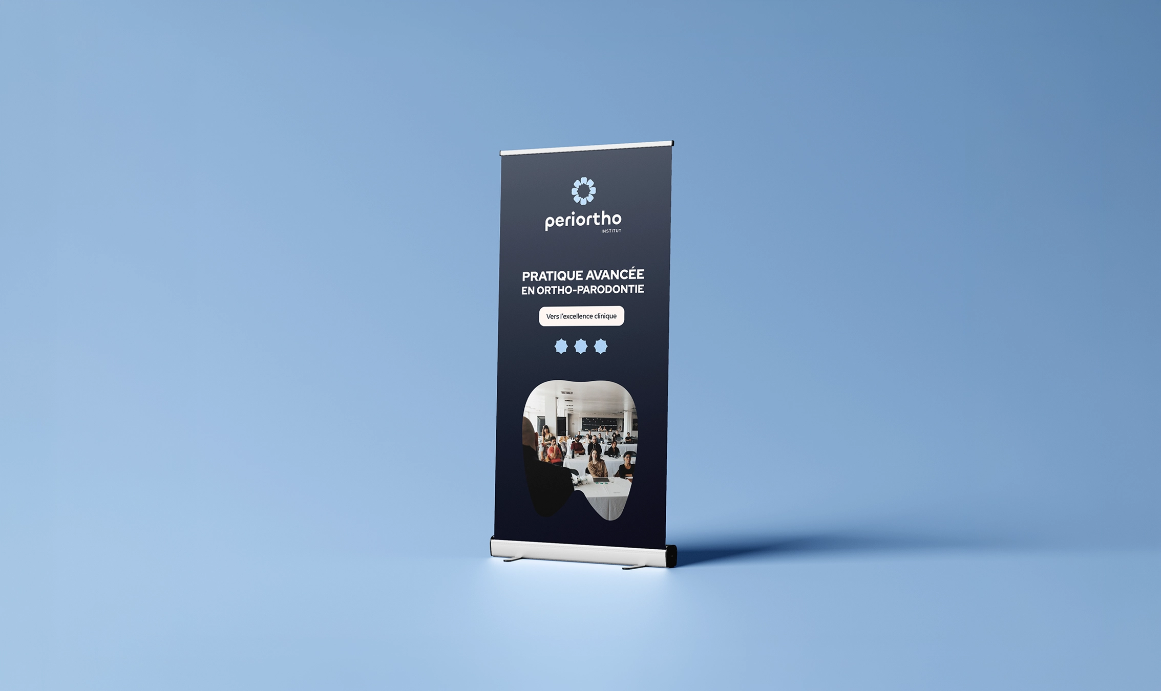 Projet de direction artistique et web design Periortho par Tristan Aldebert