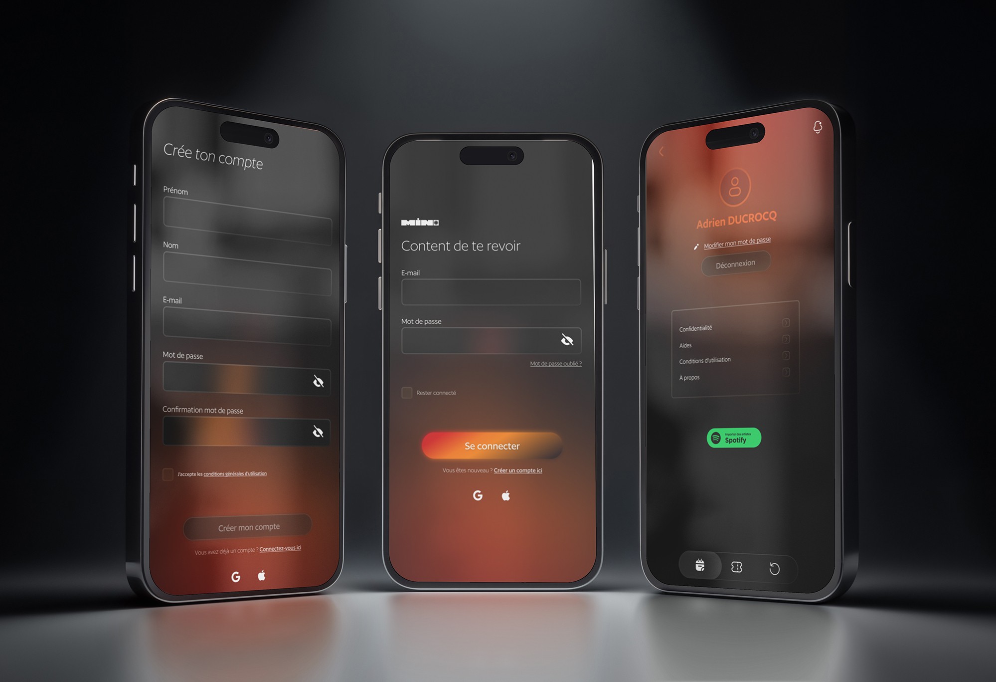 Mockup - 3 Phone - App Mino